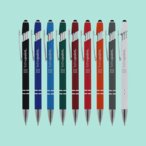 Paris metaal rubberised pen